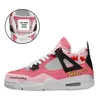 Coolcustomize personalizzato J Valentine moda 4S nuovo design scarpe sportive unisex personalizzate uomo donna stringate tomaia in pelle comfort corsa tennis sneaker da passeggio