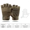 Cycling Gloves Bicycle Half Finger Men Outdoor Military Tactical MTB Road Bike Hiking Motorcycle