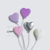 Party Supplies Heart Balloon Shape Cake Decor Bright Colors Cute Ornament For Cupcake Dessert