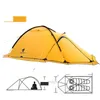 Tents And Shelters Winter Two-Person Mountaineering Tent Outdoor Cam Supplies Portable Trekking Lightweight Waterproof Double-Decker D Otcbi