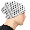Bérets palestiniens Hatta Kufiya Folk Bonnet tricoté Hip Hop Skullies, chapeau palestinien arabe Keffiyeh chaud pour adulte, année Dua