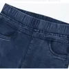 Jeans Vintage Stretch Skinny Jeans Dames Big Size 34 Hoge taille Slanke potloodbroek Enkellange lente zomer Denim legging Capri
