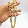 Модная мужская золотая цепочка в стиле хип-хоп, ожерелье в стиле рэпера, классическая модель, клей, бриллианты, ювелирные изделия304j