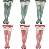 Frauen Socken Weihnachtsstrümpfe Party Knie Plüsch Puppe Schleife Strumpfhosen für mit Designs