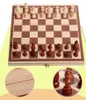 Family Classics Schaken met opvouwbaar bord voor kinderen en volwassenen Houten schaakcadeau voor kerstverjaardag Year240111