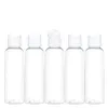 Bottiglie di stoccaggio 5PCS 5ml-100ml Bottiglia di plastica a conchiglia Contenitori con tappo a farfalla riutilizzabili adatti per lozione liquida Gel Profumo Essenziale