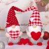 Oggetti decorativi Figurine Gnomo di San Valentino Mr e Mrs Tomte scandinavo Peluche Elfo Decorazioni per bambole Ornamenti ripieni Figurine nane svedesivaiduryd