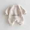 Bebek erkek kızlar için kış kuzu yün romper tek parçalı kıyafetler tek parçalı kıyafetler Korean kalın tulum toddler bebek onesie yenidoğan kıyafeti 0-3tvaiduryb