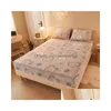 Matelas d'hiver chaud et épais en flanelle élastique avec bande élastique, protecteur ajusté pour lit Queen King Size, drap double, maison Drop D Dhxhq