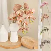 Decorative Flowers Artificial Butterfly Orchid 3d Printing Plants DIY Wedding Floral Bouquet Home Living Room Table Decoration