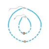 designers necklaces 2023 Bohemian Vacation Natural Stone Bead Splicing Necklace Bracelet Set Light Luxury and Unique Design Collar Chain