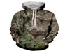 Uomo039s Felpe con cappuccio Felpe Camo Caccia Animali Cinghiale Moda Maniche lunghe Stampa 3D CernieraFelpeFelpeGiaccaMe1109811