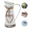 Vases Vase Kettle Metal Flower Pot Vintage Christmas Decorations Water Jug Can Iron Bouquets