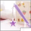 Present Rollerball Penns Star Pendant Gel Water Pen Stationery Kawaii School Supplies Ink Office Leverantörer Kidsgåvor Skriver Mater Drop Dhyqm