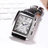 New Square Casual Fashion Trend Business Men's Sports Personality Fake Three Eyes Six Needle Roman Scale Cool Watch