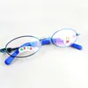 Solglasögon ramar Eagwoo Metal Children Eyeglasses 44mm bred pojke flicka baby Supae Silicon Nose Pads Super Blue Purple Silver Red