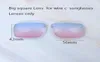 Lentes de óculos de sol coloridas quadradas para 828 e óculos personalizados homem e mulher óculos de condução lens8683375