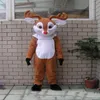 2021 z jednym mini wentylatorem w głowie Bożego Narodzenia Red Nose Reindeer Mascot Costume dla dorosłych do noszenia326R