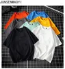 Men's T Shirts DIY Your Like Po Or Logo Print Summer Fashion Shirt Mens Oversized Hip Hop Short Sleeve Casual Cotton Streetwear Top