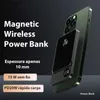 Połączony bank z telefonu komórkowego bezprzewodowy bank zasilający magnetyczny 30000 mAh przenośny powerbank typ C Szybka ładowarka dla iPhone'a Samsung All Magsafe Seriesl240111