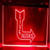 Canlı Çıplaklar Seksi Lady Night Bar Beer Pub Kulübü 3D İşaretler LED Neon Sign Ev Dekor Dükkanı Crafts217p