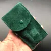 Petit sac lisse en flanelle verte entière, étui de protection de voyage, montre Rolex facile à transporter, cadeau 12 8mm287I