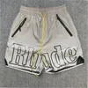 Rhude Mens shorts The designers mens shorts suit pants are loose, comfortable and stylish, fashionable new breathable casual Fifth pants