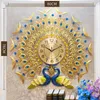 Wall Clocks Peacock Home Decor Living Room Household Fashion Clock Simple Modern Luxury Decorative