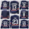 Stitched 2024 Stadium Series Matt Rempe 73 Artemi Panarin 10 Mika Zibanejad 93 Shesterkin 31 Fox 23 Kreider 20 Trouba 8 Hockey Jerseys White S-xxxl Stitched Men Jersey