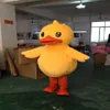 Costume de mascotte de grand canard en caoutchouc jaune, Costume de spectacle de dessin animé, 290L, usine 2018