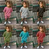 Zomer Tiener Outfits Kleding Effen Katoenen T-shirt Shorts Ademend Baby Pak Voor 9M13T Jongen Meisje Koreaanse Casual Set 240110