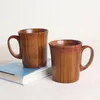 Mugs 1pcsCreative Natural Solid Wood Retro Tea Cup Japanese Style Jujube Wooden Water Fat Body Coffee With Handle