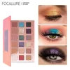 FOCALLURE 18 Colors Pigment Eyeshadow Palette Colorful Eye Shadow Pallet Glitter Highlighter Shimmer Matte Eye Makeup Cosmetics 240110