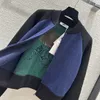 2024 nova primavera milão runway jaquetas gola manga longa marca de moda mesmo estilo casacos femininos designer 0111-11