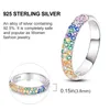 925 CZ Verlobungsringe für Frauen 100 % 925 Sterling Silber Hand Sonne Mond bunte Zirkon Ringe romantische Hochzeit Valentinstag Schmuck