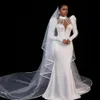 Abito da sposa a sirena per la sposa Abito da sposa africano arabo taglie forti Sirena collo alto maniche lunghe abiti da sposa illusione di perline per matrimonio NW005