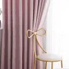 Rideaux occultants simples de luxe légers pour salon rideau Jacquard motif uni chambre couleur Pure cuisine Cortinas personnalisé 240110