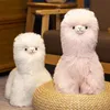 Kawaii flauschige Alpaka-Lama-Plüschtiere, niedliche Stofftier-Puppen, weiche Kinderkissen, Kinder-Geburtstagsgeschenk, Baby-Mädchen-Zimmer-Dekoration 240111