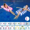 Autres piscines SpasHG Hamac gonflable pliable à double usage flottant rangée piscine eau amusement inclinable gonflable lit flottant YQ240111