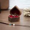 Display Heartshaped Wooden Jewelry Box Proposed Jewellery Gift Case Wedding Display Jewelry Storage Organizer Earring Ring Necklace Box