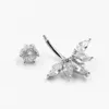 المجوهرات 14G BELLY RING 925 Sterling Silver Fashion Wing Cubic Zircon Zircon Diercing Jewelry