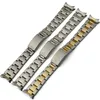 13 mm 17 mm 20 mm dla Rolex Watch Mężczyźni Watch Watch Pas Pas Silver lub Gold Curved End Solid SS Watch Pasp188i