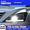 자동차 부품 전면 램프 자동차 액세서리 DRL 주간 달리기 라이트 트리머 회전 신호 표시기 Nissan Teana Altima LED 헤드 라이트 어셈블리 09-12