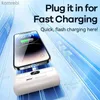 Cell Phone Power Banks Remax Mini Power Bank 5000mAh Built in Cable PowerBank External Battery Portable Charger For iPhone Emergency Spare Power BanksL240111