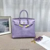 Sagniere borse di lussuoso Borsa di alta gamma di cravatta in pelle top a strato di fascia alta sacca da donna in pelle viola