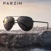 Parzin Classic Aviation Mens Sunglasses Design Design Pluot Pilot Giplized Sun Glasse لقيادة الذكور الأسود UV400 240110