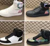 Rivoli Sneaker Designer Shoes Luxury Men High Top Sneakers Designers Calfskin Boot Rainbow Trainers