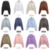 Kvinnors dykare hoodie teknisk fleece förtjockad yogalär designer hoodie halv blixtlåssport huvtröja med pullover lös kofta tröja topp yoga kläder jacka jacka