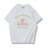 Okonkwo SS Spring/Summer Nowy list lokomotywy wydrukowana koszulka 200g retro krótkie rękawowe T-shirt