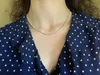 Collane Heart 925 Sterling Silver Snake Chain Necklace Secure Ball Chiusca perline Collana Chocker Collana per donna Fare gioielli fai -da -te da donna